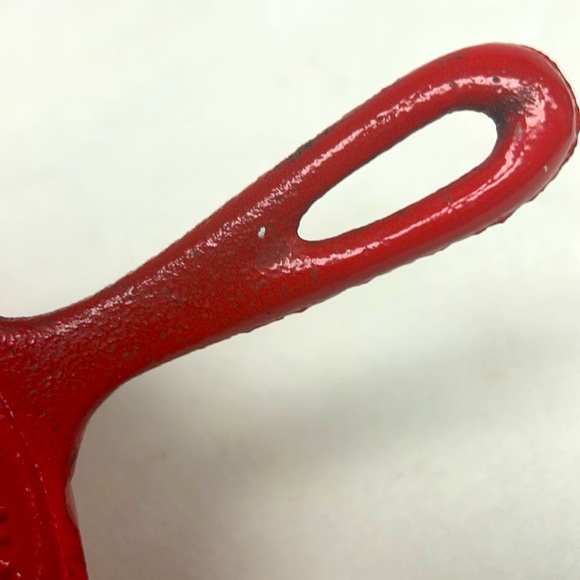 Vintage 1894 Wingham Homecoming Western Foundry red enamel cast iron pan - Picture 5 of 5